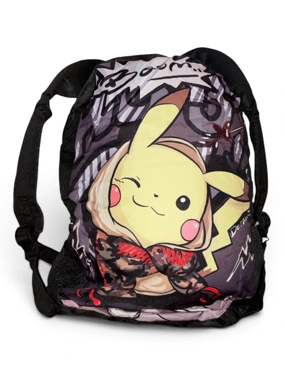 Pikachu Kids Backpack, Lunch Bag & Pencil Case Set - Black